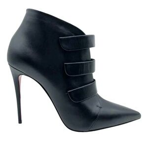 Christian Louboutin Black Heeled Ankle Boots